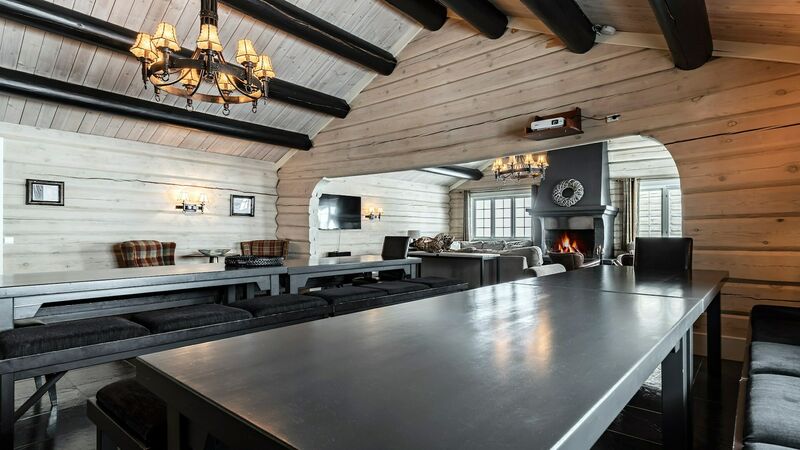 Storelia skigaarden hemsedal norway chalet kitchen living room 4 main fullscreen